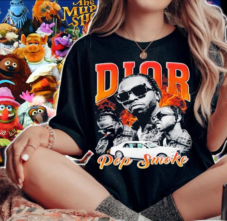 Dior Pop Smoke Vintage Retro Shirt t-shirt