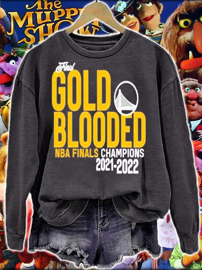 Finals Gold Blooded Golden State Warriors NBA Finals Champions 2022 Shirt t-shirt