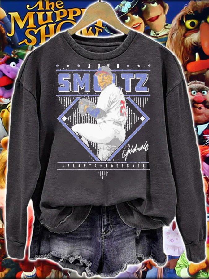 John Smoltz Atlanta Diamond Name Baseball Signatures Shirt t-shirt