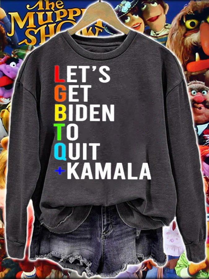 Let's Get Biden To Quit Kamala T-Shirt t-shirt sweatshirt