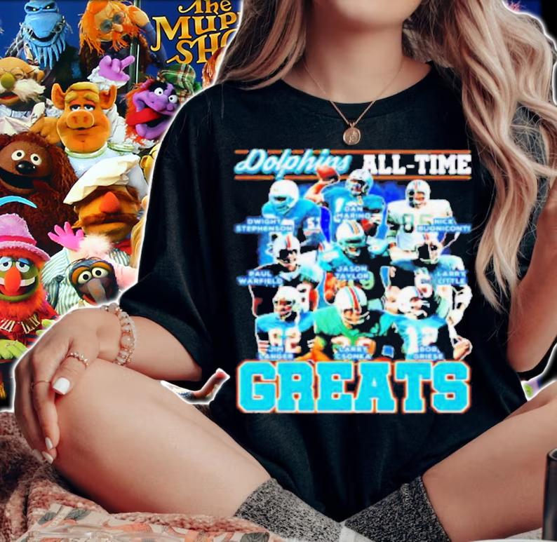 Miami Dolphins All Time Greats Composite T-Shirt t-shirt