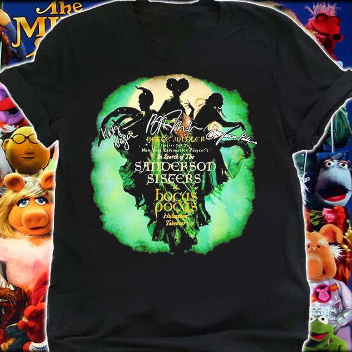 Sanderson Sisters Hocus Pocus signatures shirt t-shirt shirt
