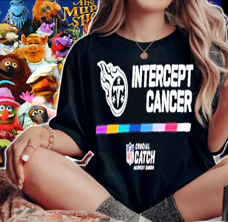 Tennessee Titans Intercept Cancer NFL Crucial Catch 2022 Shirt t-shirt