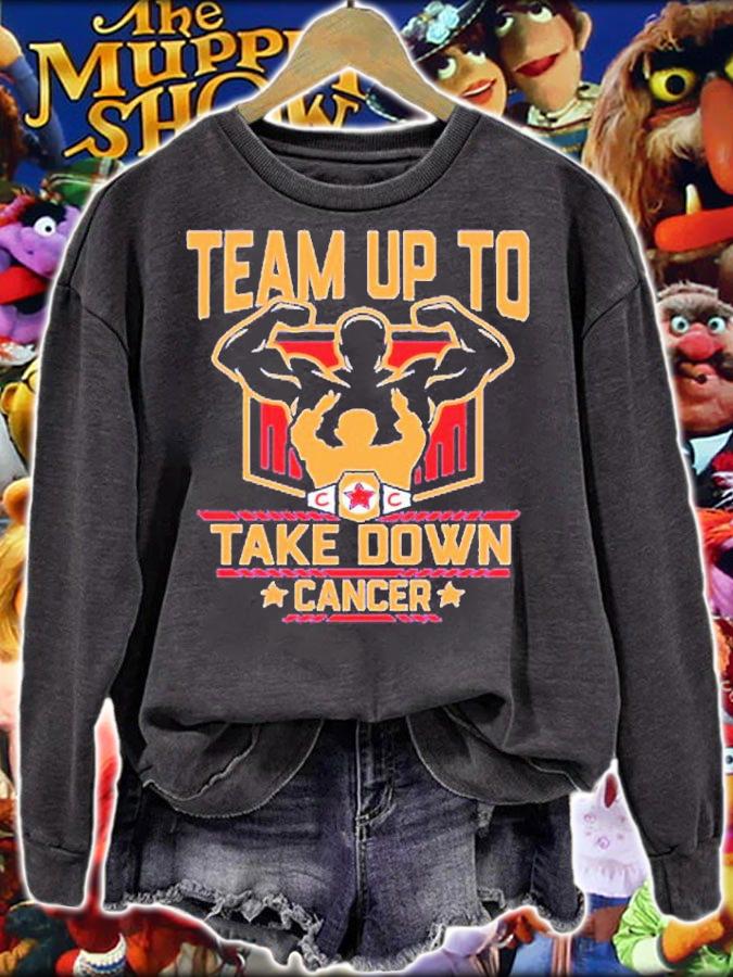 WWE Connor's Cure Team Up To Take Down Cancer shirt t-shirt