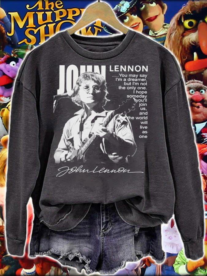 The Beatles John Lennon Imagine Signature t-shirt sweatshirt