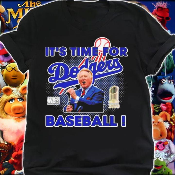 Vin Scully It's Time For Dodgers Baseball Shirt t-shirt