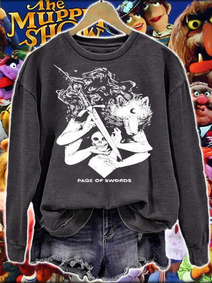 Wolf Skull Jack Fenrir Furry Page Of Swords Shirt t-shirt sweatshirt