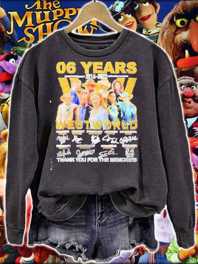 06 years 2016 2022 Westworld thank you for the memories shirt t-shirt sweatshirt