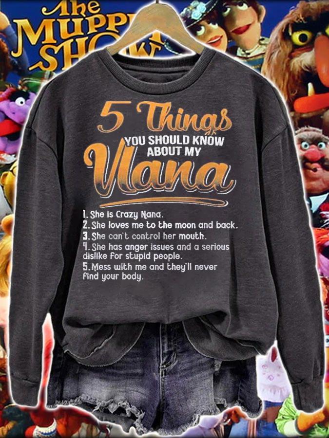 5 Things You Should Know About My Nana Grandma Shirt t-shirt sweatshirt