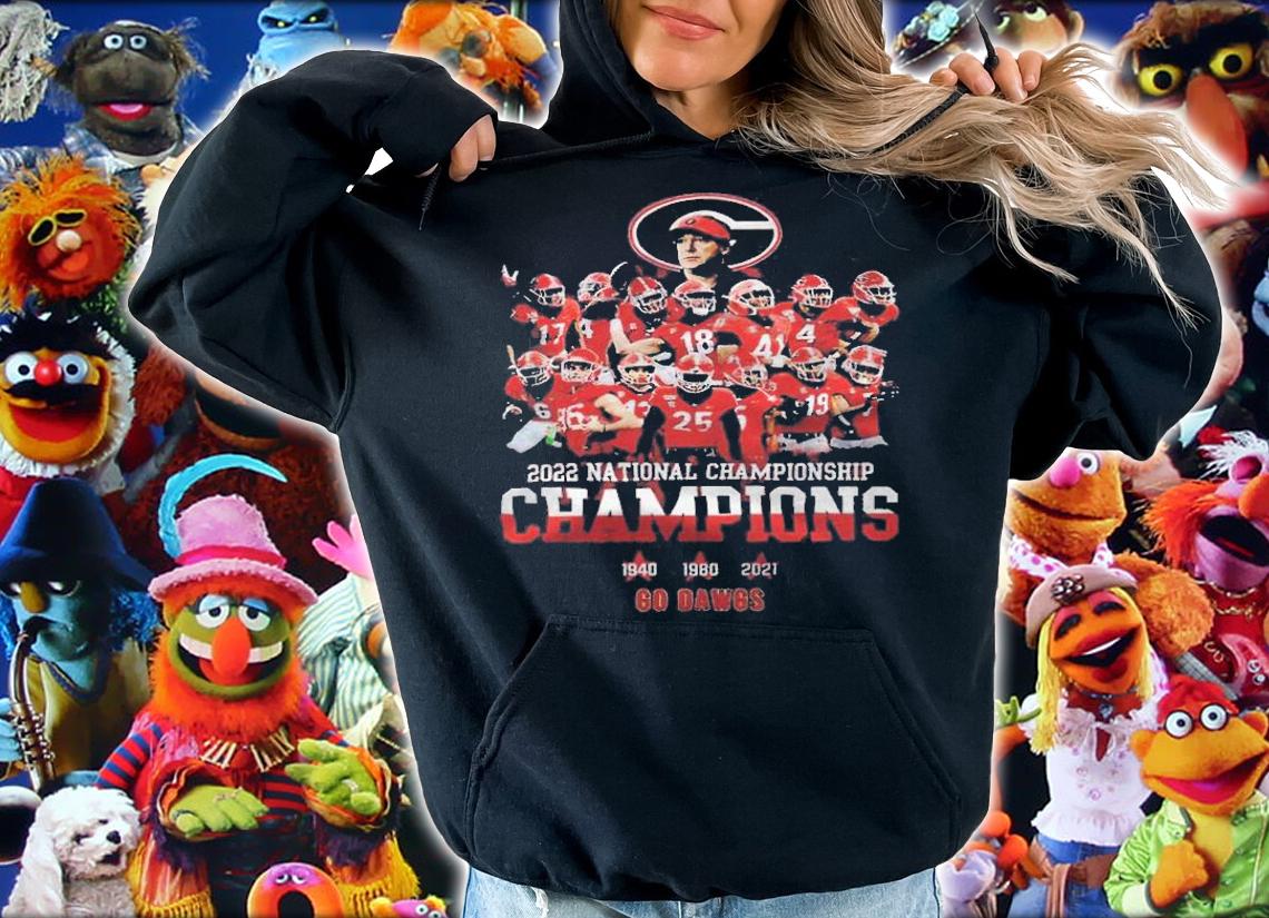 2022 National Championship Champions 1940 1980 2021 Go Dawgs T-shirt t-shirt