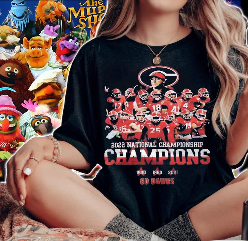 2022 National Championship Champions 1940 1980 2021 Go Dawgs T-shirt t-shirt