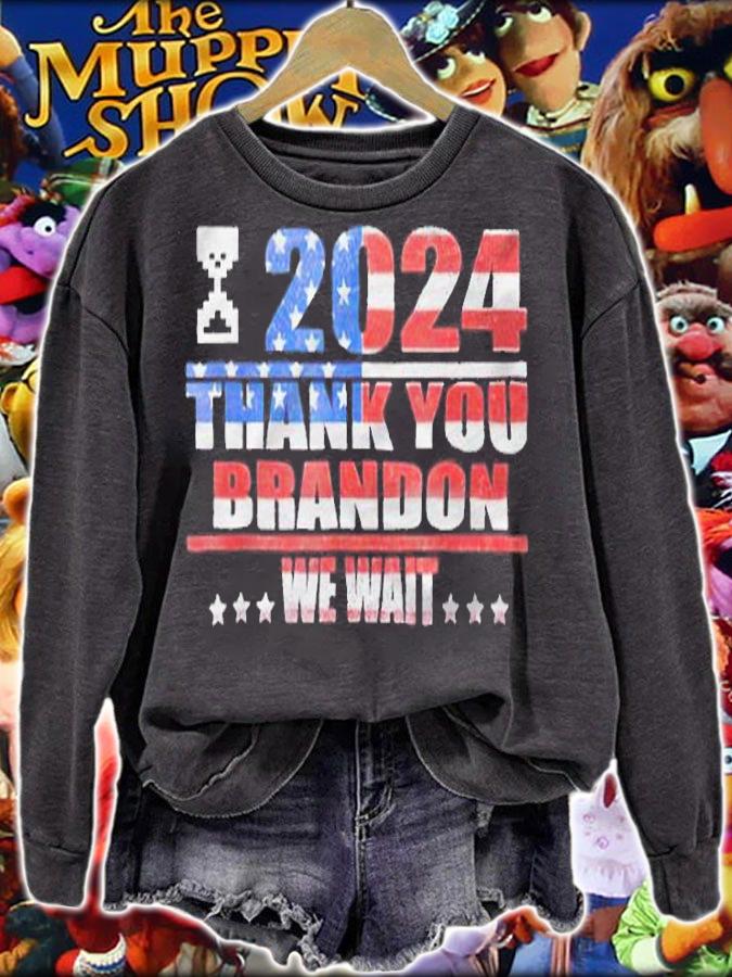 2024 thank you Brandon we wait T-shirt t-shirt