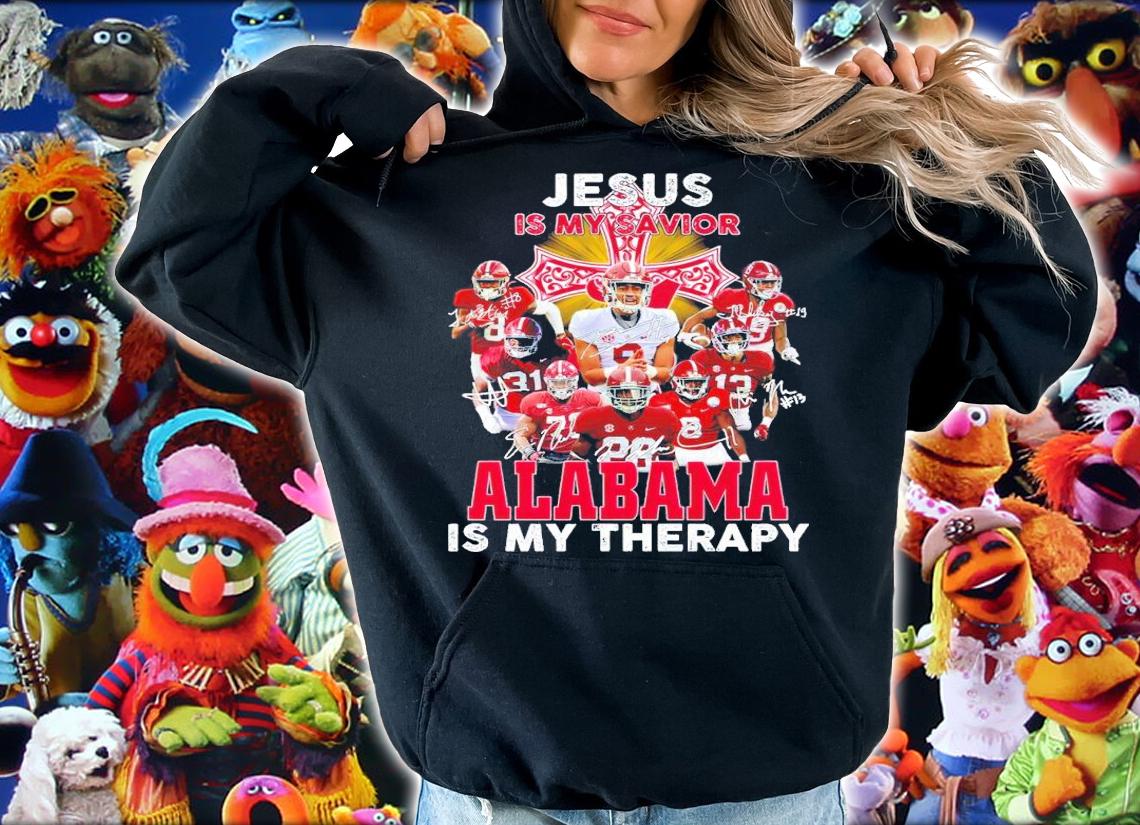 Alabama Crimson Tide Jesus is my savior signatures shirt t-shirt