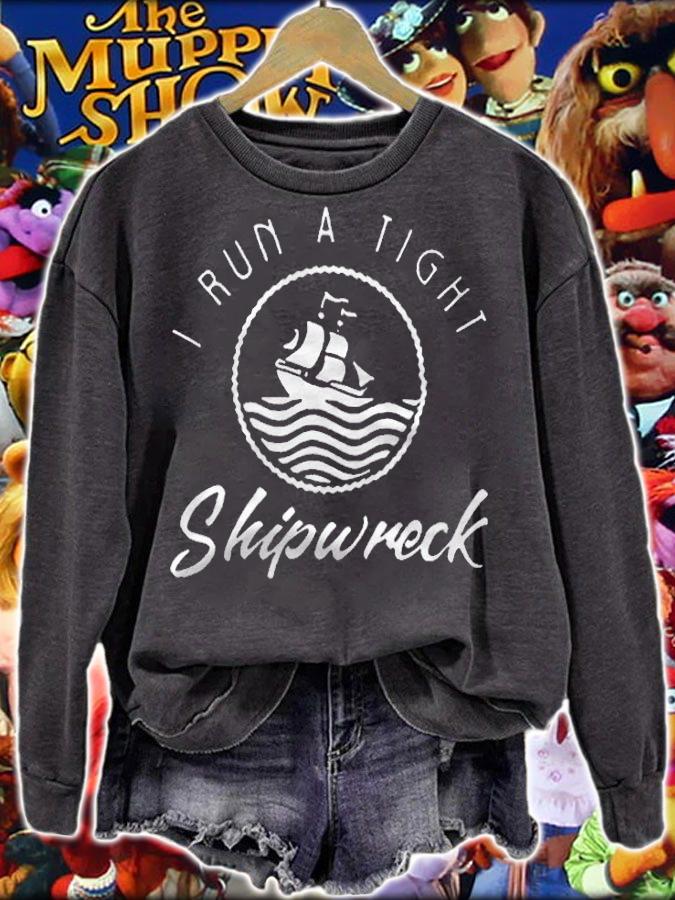 Anni The Duck I run a tight shipwreck T-shirt t-shirt
