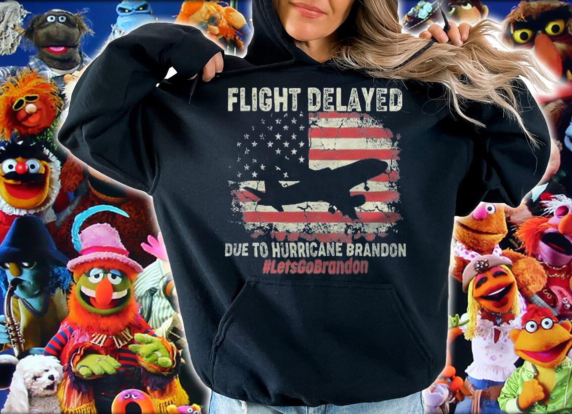 Anti Biden flight Delayed Due To Hurricane Brandon Let's Go Brandon T-Shirt t-shirt