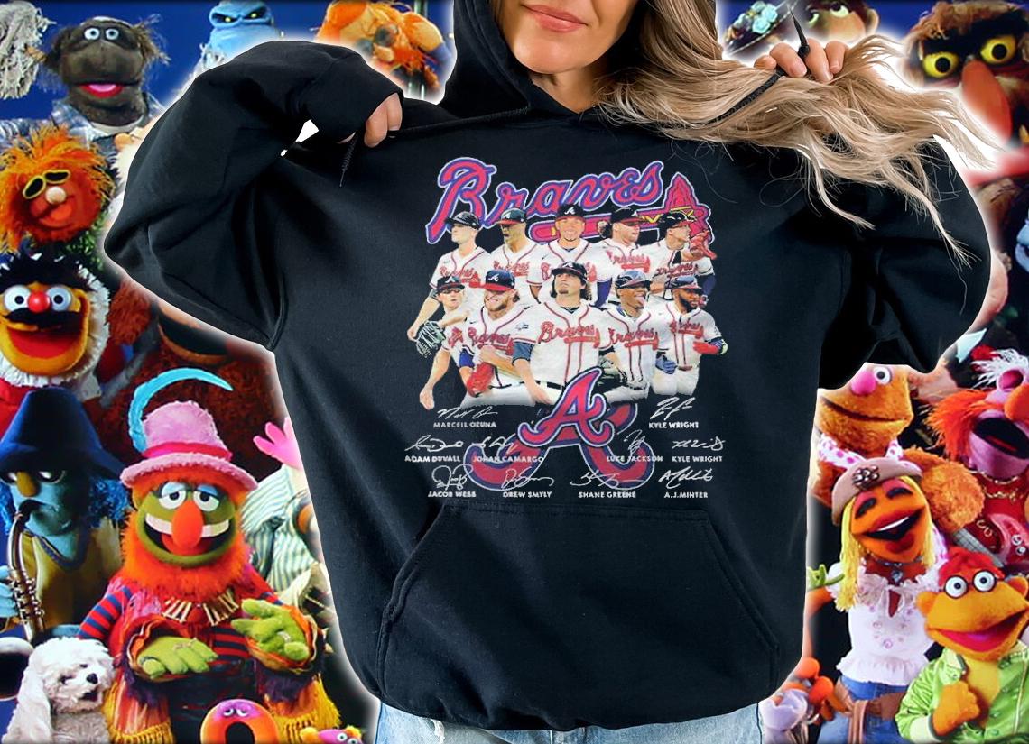 Atlanta Braves player signatures shirt t-shirt