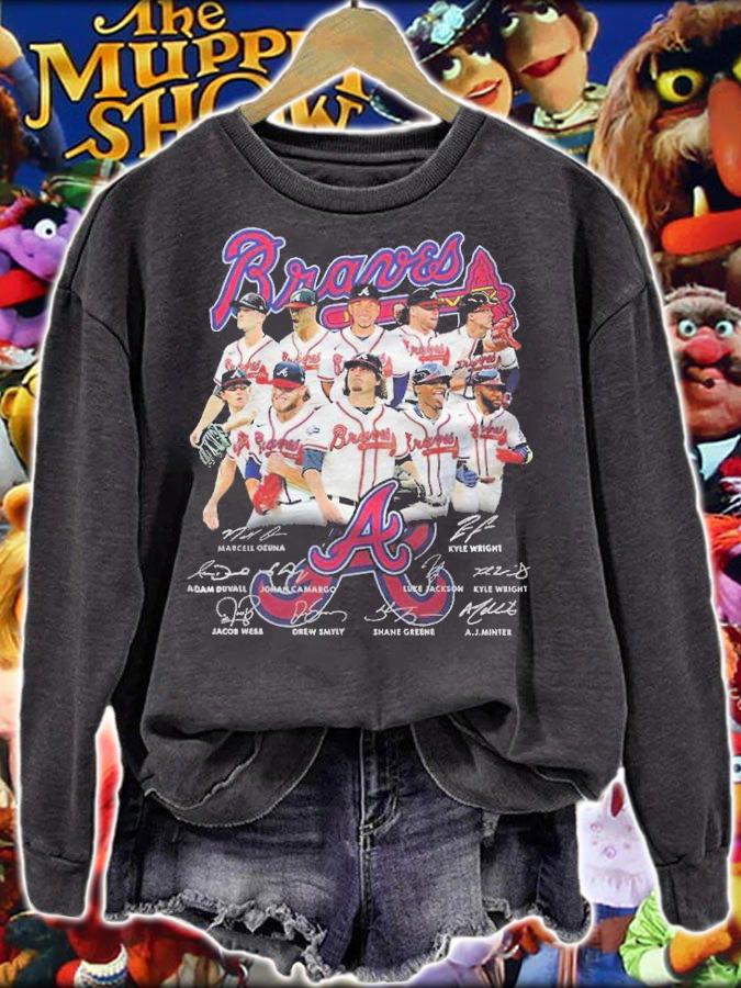 Atlanta Braves player signatures shirt t-shirt
