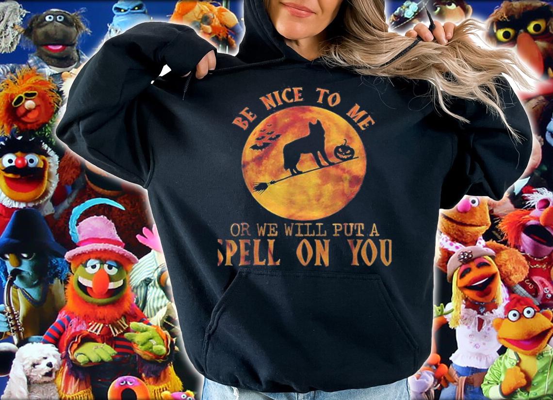 Be Nice To Me Or We Will Put A Spell On You Australian Cattle Dog Halloween Shirt t-shirt
