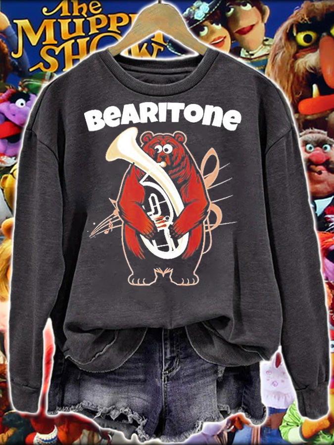 Bearitone Horn Player Funny Gift For Euphonium Baritone Premium T-Shirt t-shirt