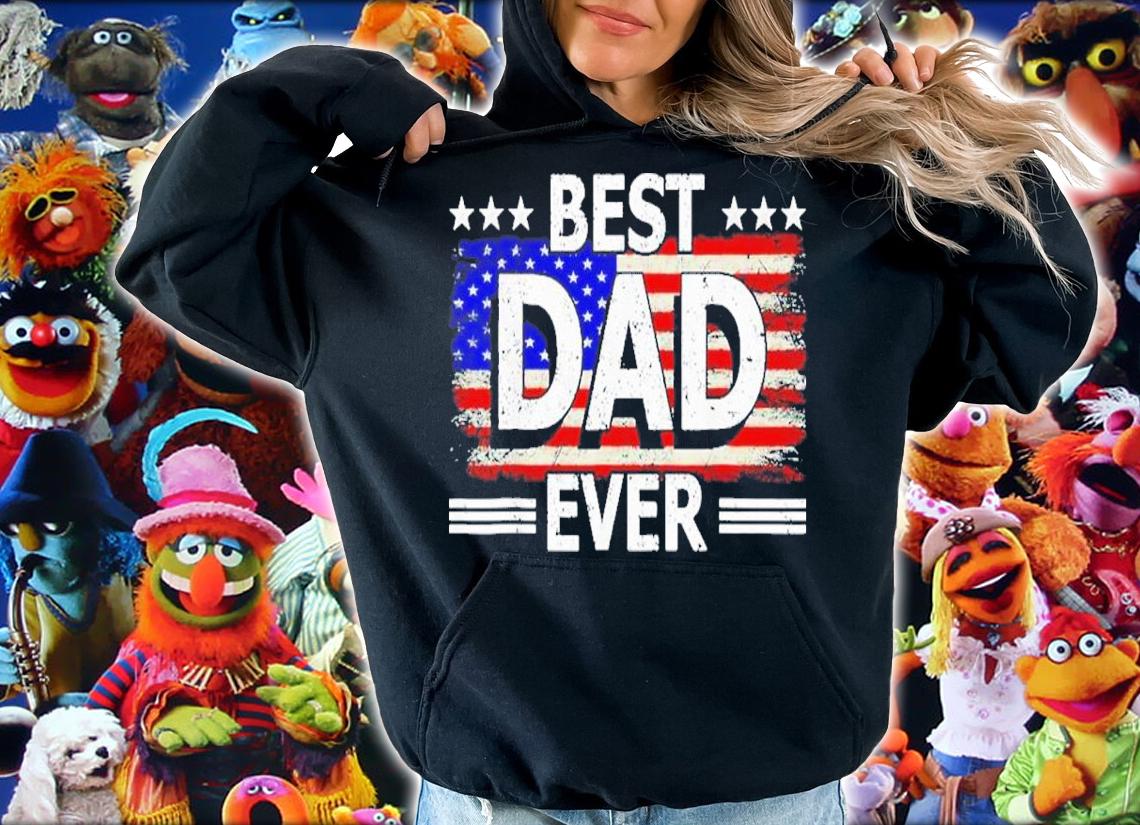Best Dad Ever US American Flag Fathers Day Shirt t-shirt