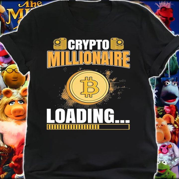 Bitcoin BTC Crypto Cryptocurrency Trader Loading T-Shirt t-shirt