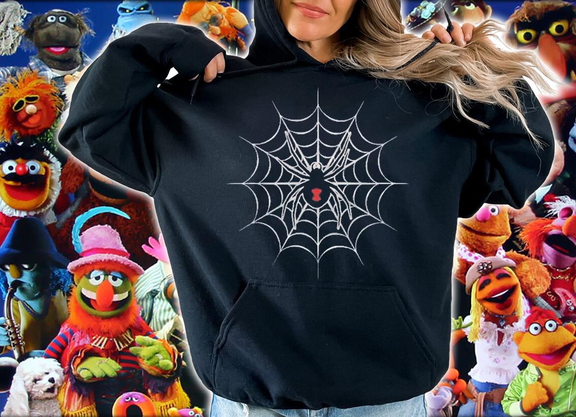 Black Widow Spider Cobweb Spooky Pullover Halloween Shirt t-shirt