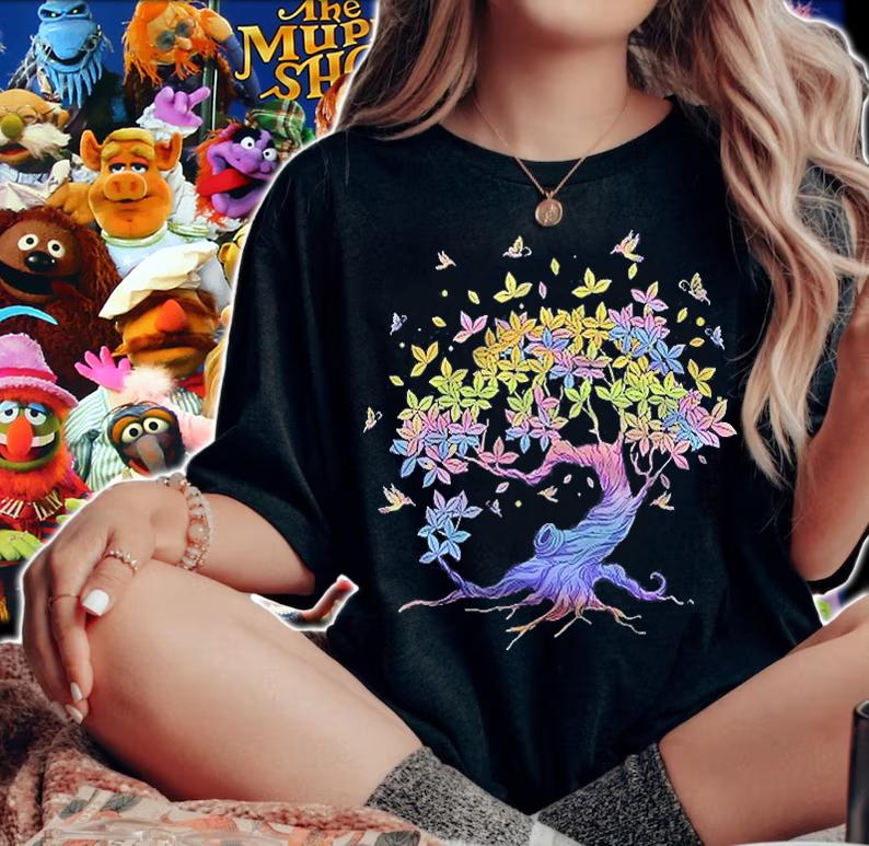 Colorful Life Is Really Good Tree Of Life Tree Art Butterfly Shirt t-shirt