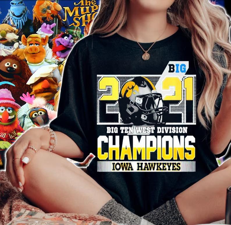 Iowa Hawkeyes 2021 Big Ten West Division shirt t-shirt
