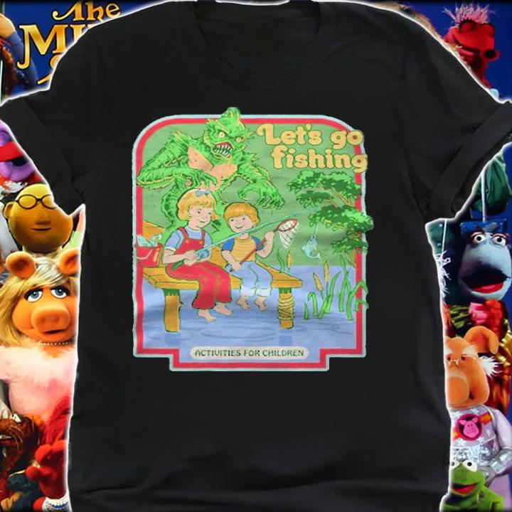 Steven Rhodes let's go fishing activities for children T-shirt t-shirt shirt
