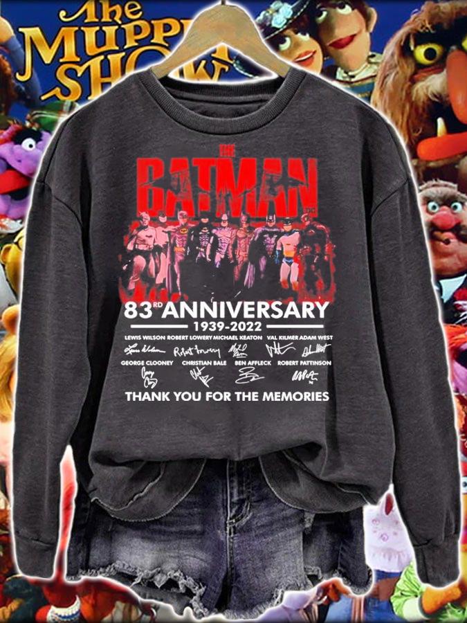 The Batman 83rd Anniversary 1939-2022 Signatures Thank You For The Memories Shirt t-shirt