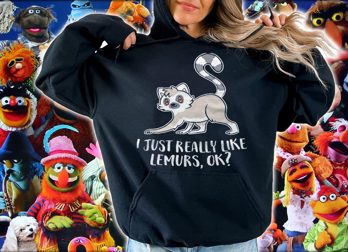 I Just Really Like Lemurs Ok Funny Lemur Lover Gift Shirt t-shirt