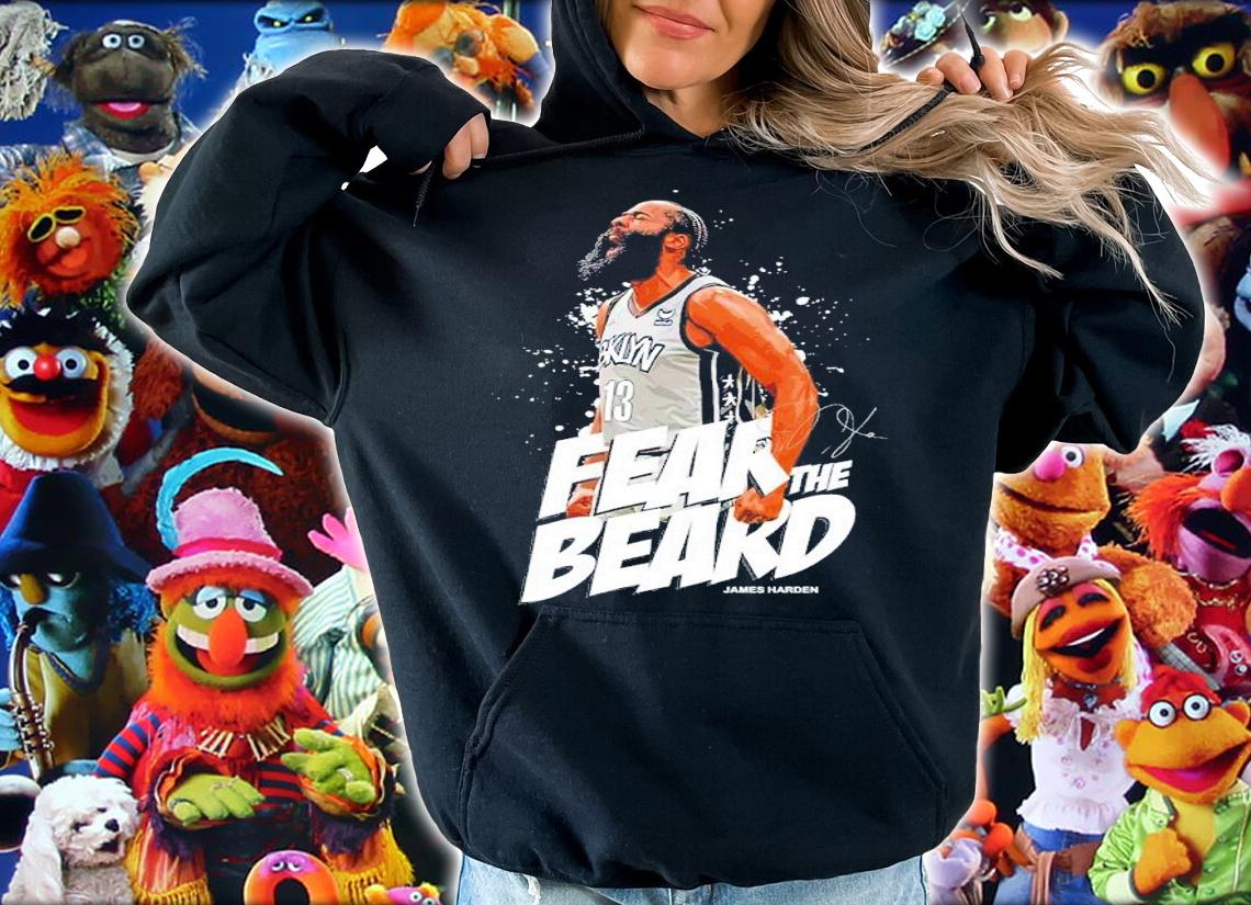 James Harden Brooklyn Nets Fear The Beard Basketball Shirt t-shirt hoodie