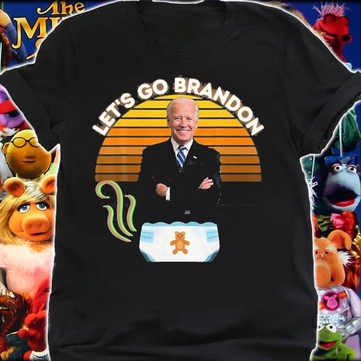 Let's Go Brandon Biden In Poopy Diaper Funny Biden T-Shirt t-shirt