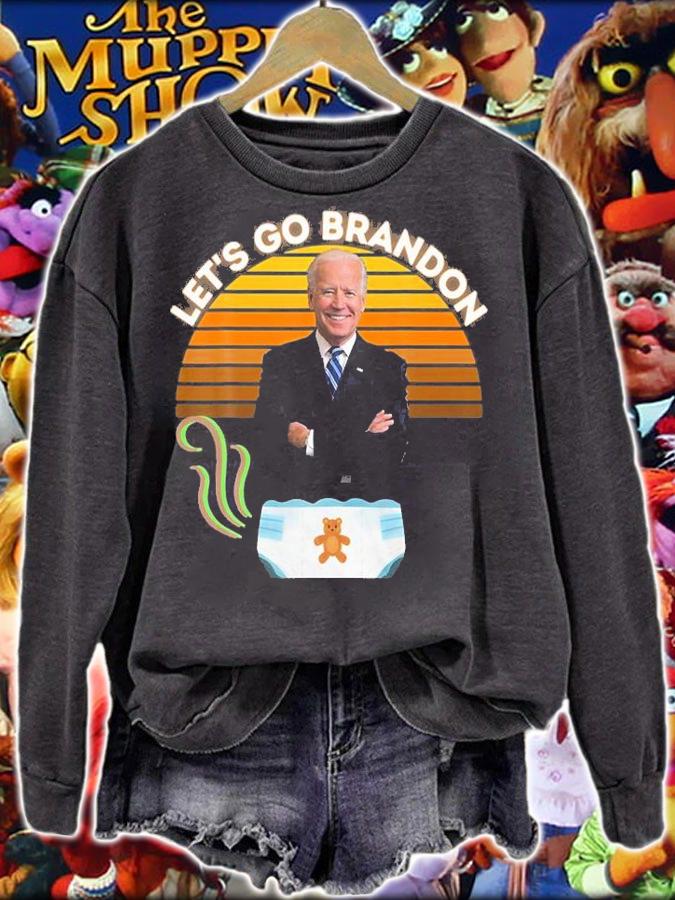 Let's Go Brandon Biden In Poopy Diaper Funny Biden T-Shirt t-shirt