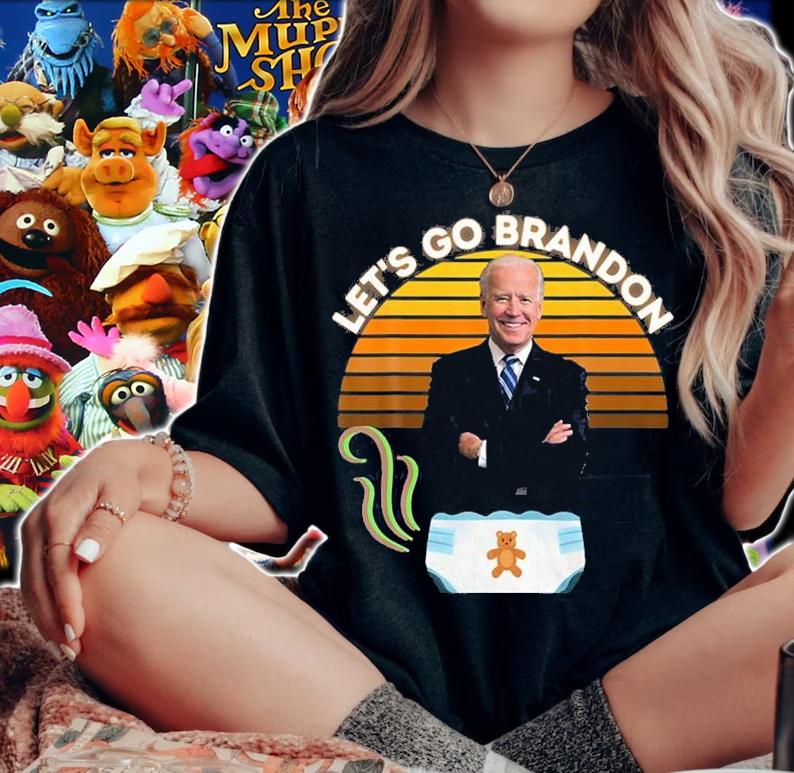 Let's Go Brandon Biden In Poopy Diaper Funny Biden T-Shirt t-shirt