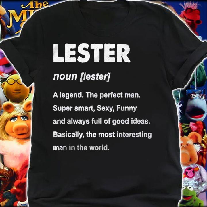 Mens Lester Name Definition Personalized Name Shirt t-shirt