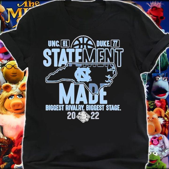 North Carolina Tar Heels Blue 84 2022 NCAA Men's Basketball Tournament March Madness Final Four Carolina Clash Winner Score T-Shirt t-shirt shirt