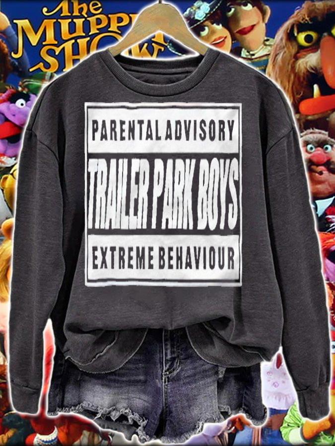 Parental Advisory Trailer Park Boys Extreme Behaviour T-shirt t-shirt