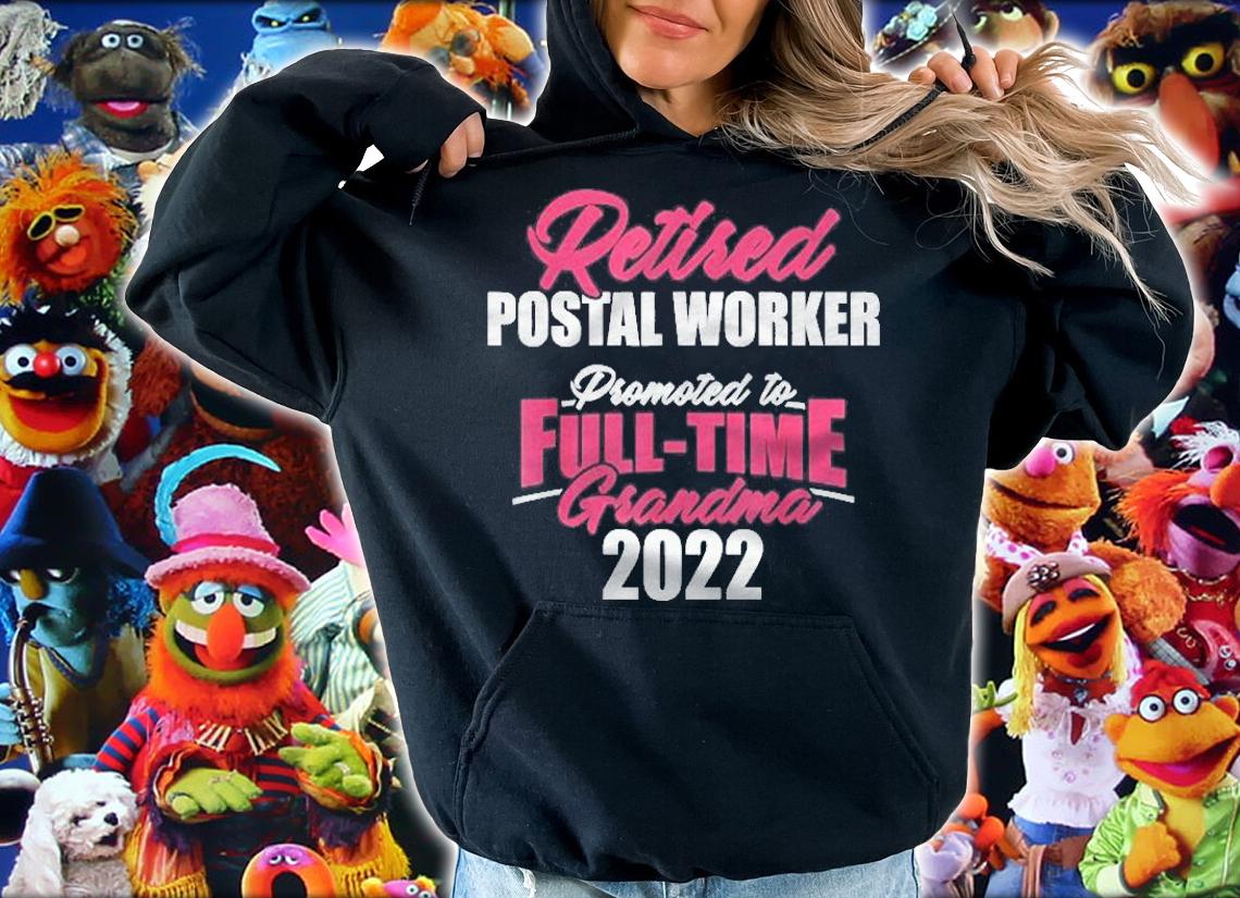 Retired Postal Worker Full-Time Grandma Mailman Retirement Shirt t-shirt