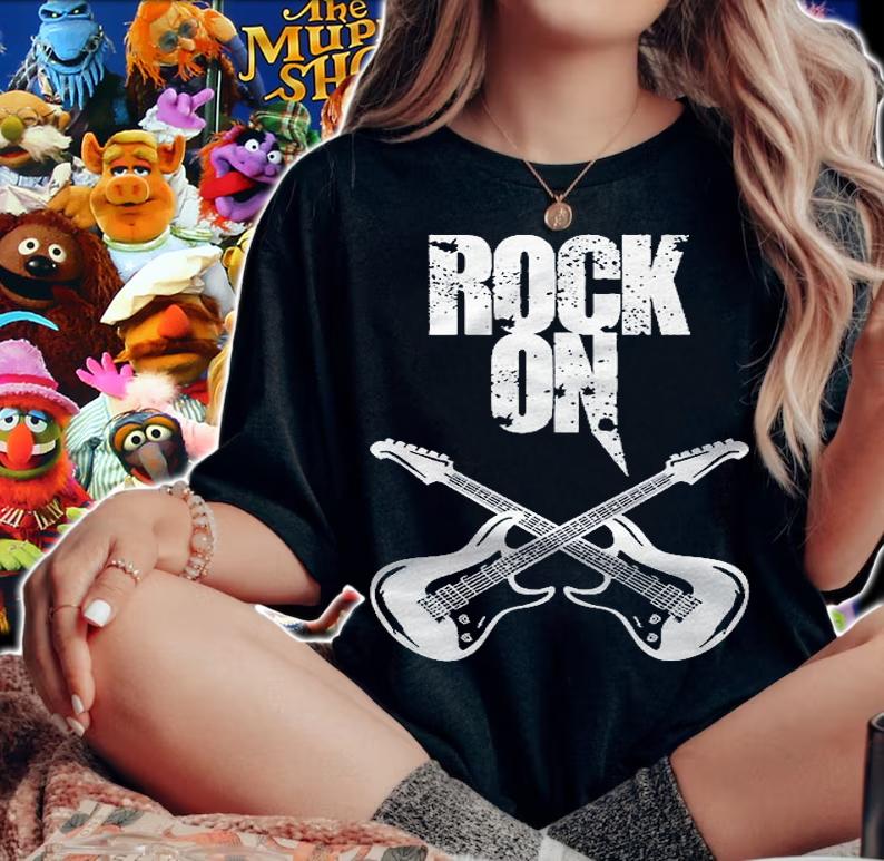 Rock On Electric Guitars Player Musician Guitarist Cool Gift Shirt t-shirt woman shirt