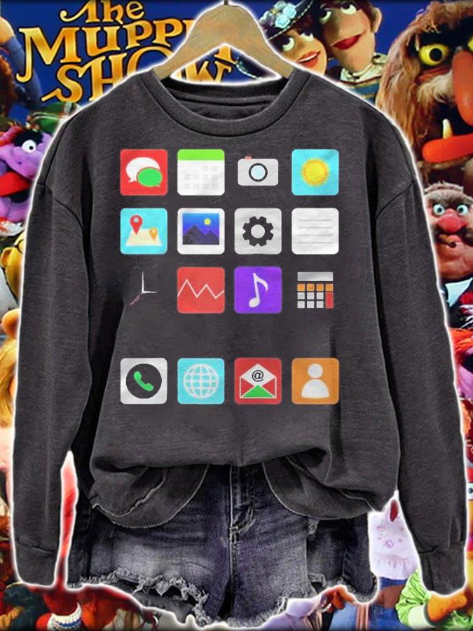 Smartphone Mobile App Cell Phone Costume Halloween Costume Raglan Baseball Shirt t-shirt sweatshirt