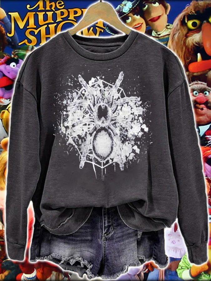 Spider Web Cobweb Spooky Halloween Gift Idea Spider Shirt t-shirt sweatshirt