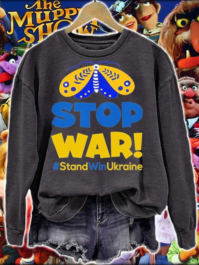 Stop War Stand Win Ukraine T-Shirt t-shirt sweatshirt