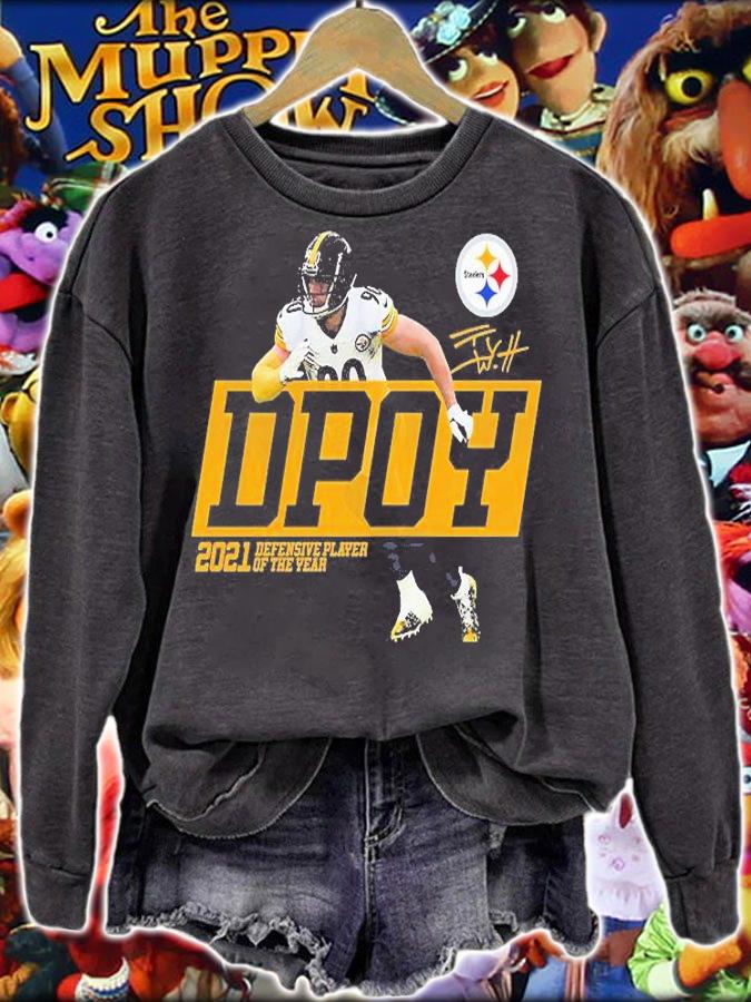 T.J. Watt Pittsburgh Steelers 2021 NFL Defensive Player Of The Year T-Shirt t-shirt