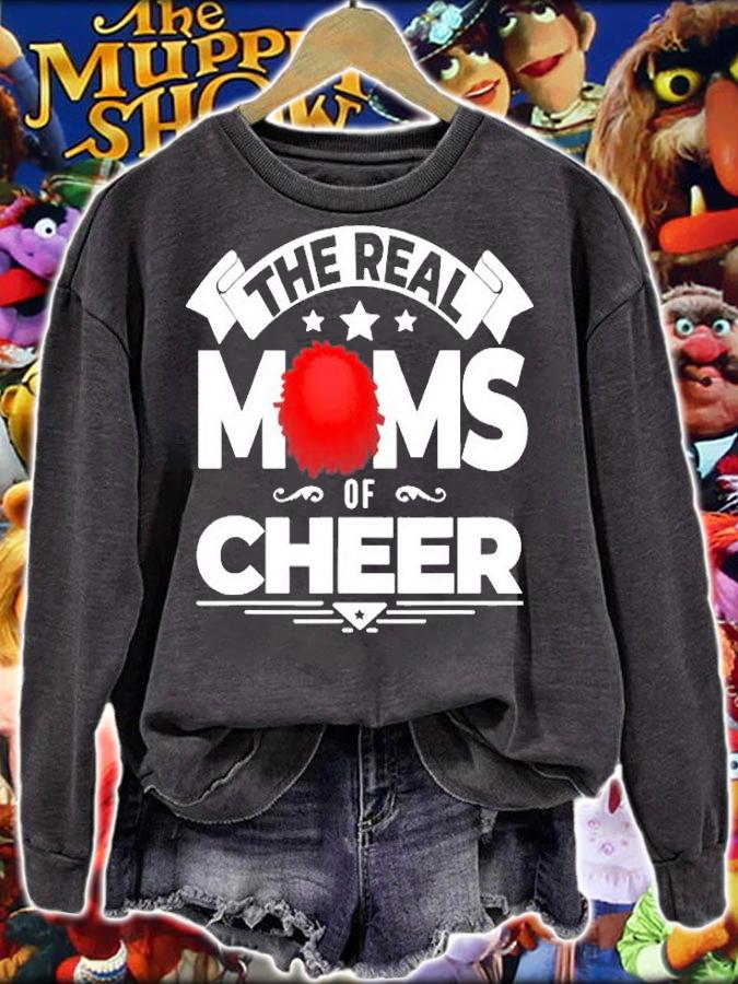 The Real Moms Of Cheer Cheer Mom Cheerleader T-Shirt t-shirt sweatshirt
