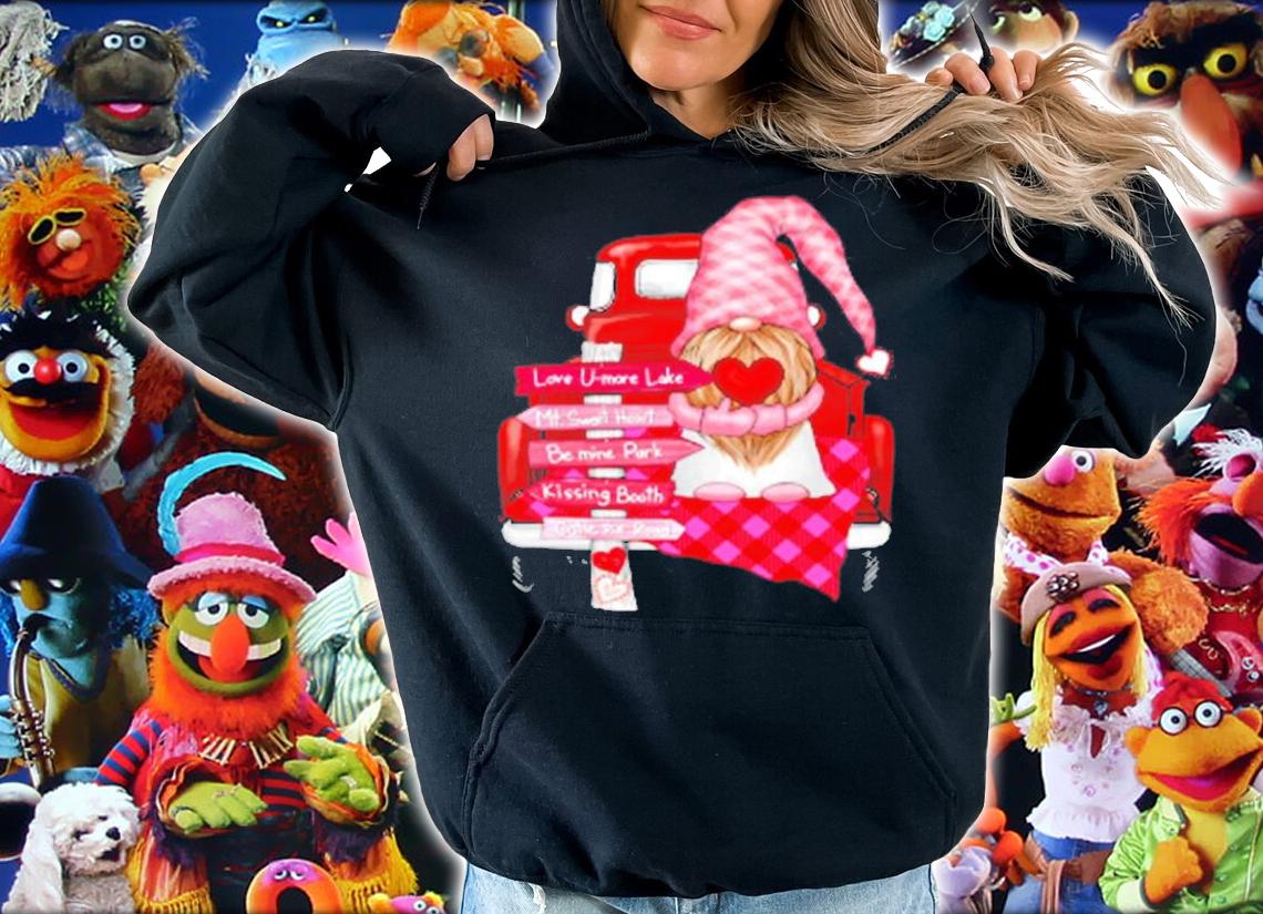 Valentine Vintage Red Truck Gnomes You And Me Valentines Day T-Shirt t-shirt hoodie