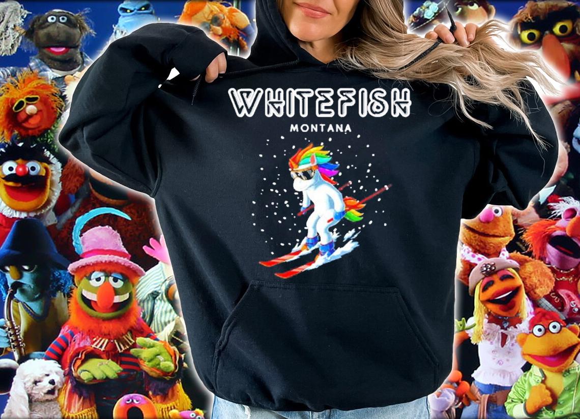 Whitefish Montana  Unicorn Usa Ski Resort 80S Retro Gift T-Shirt t-shirt hoodie