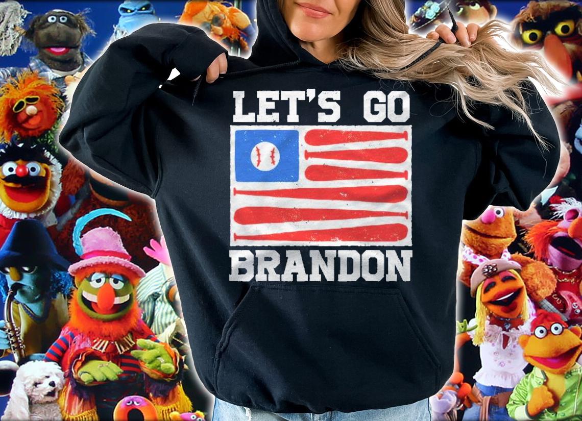 Lets Go Brandon Baseball Bat Us Flag Funny Gift Idea Shirt t-shirt