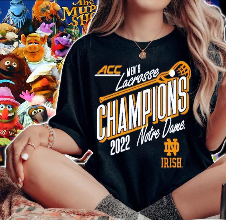 Notre Dame Fighting Irish Navy 2022 ACC Men's Lacrosse Conference Champions shirt t-shirt woman shirt