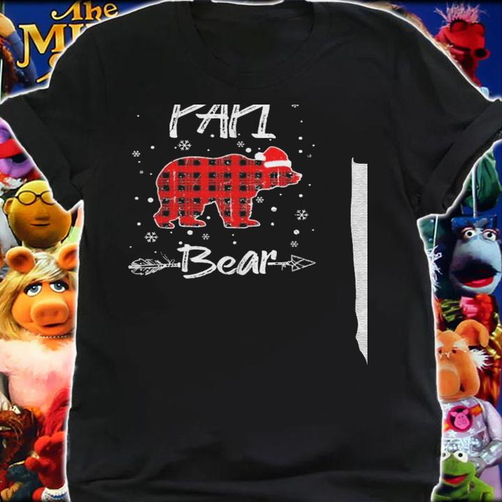 Red plaid papi bear buffalo matching family pajama christmas shirt t-shirt shirt